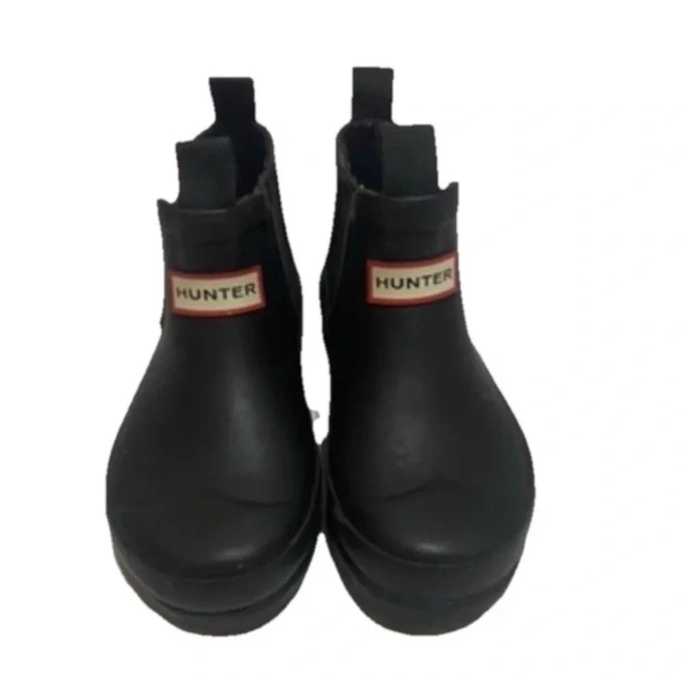 Hunter Unisex Toodler Size 9boy/10girl Black Original Chelsea Rain Boots
